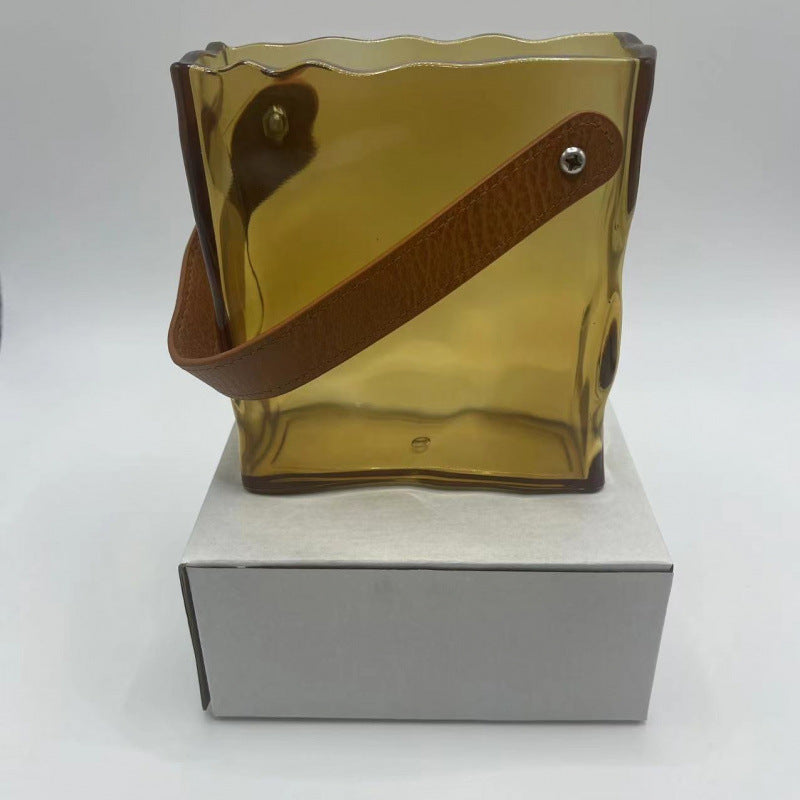 Simple Pleated Handbags Vase Decoration