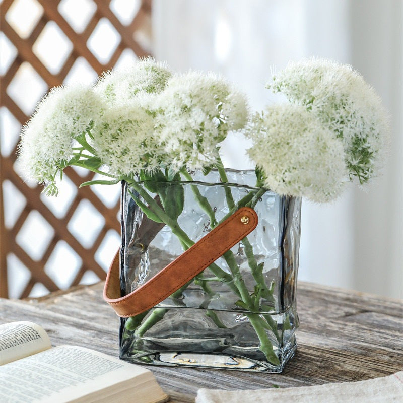 Simple Pleated Handbags Vase Decoration
